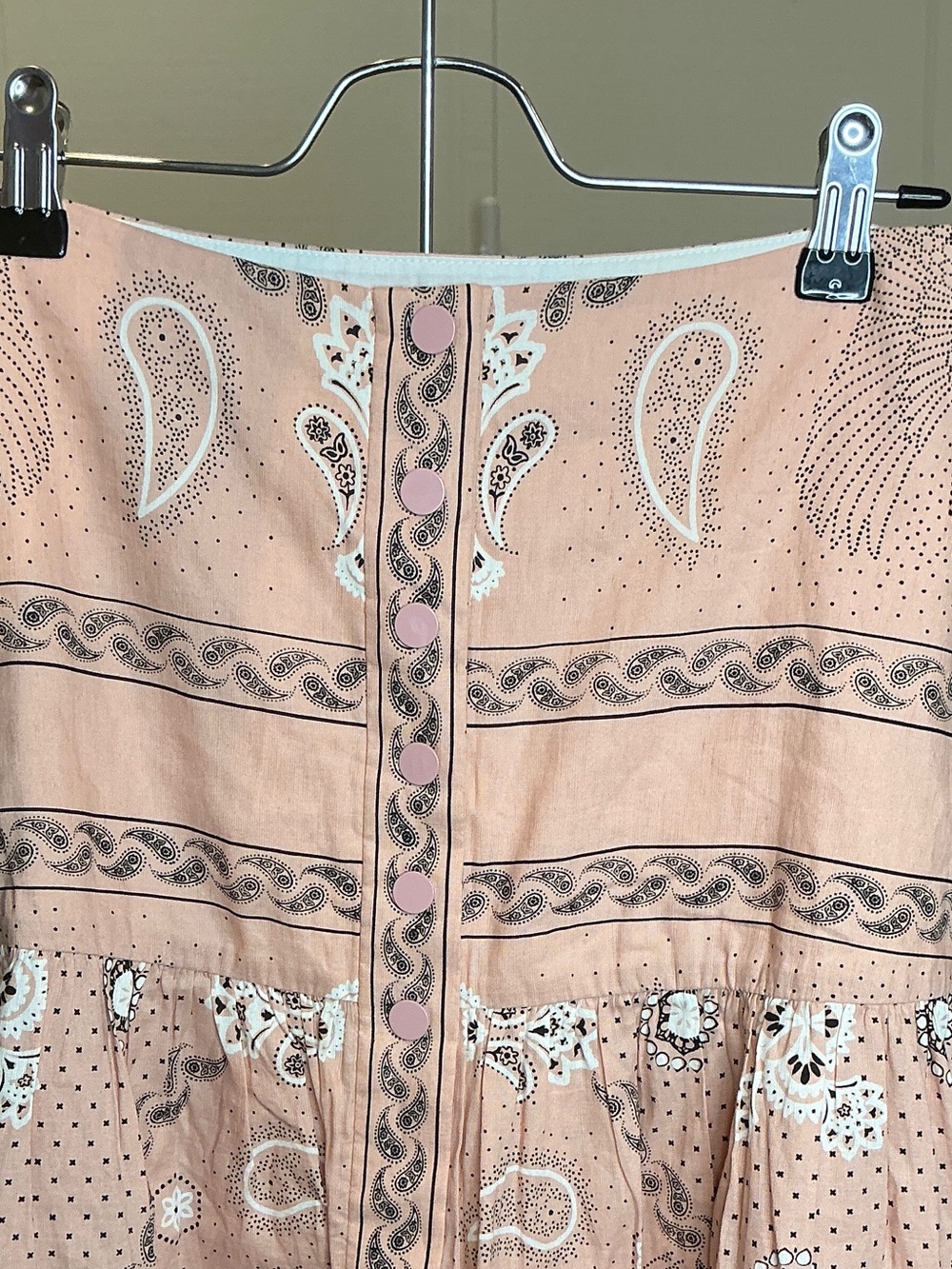 Sandro Pink Paisley Maxi Skirt - Picture 3 of 7